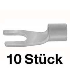 10 Gabelkabelschuhe 1,5-2,5/M4 unisoliert,E-CU,verzinnt,10 Stück