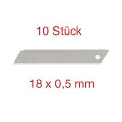 10 Stück Messer-Klingen 0,5mm zu Universal-Messer mit Abbrech-Klinge