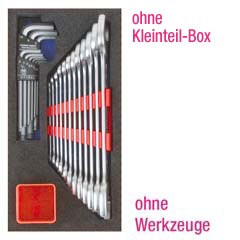 Ordnungsmodul Gabelschlüssel+6-kant- Schlüssel,leer,165x345mms,chwarz/blau