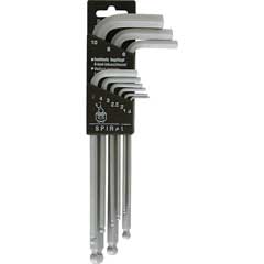 Power-Kugelkopfstiftschlüssel-Set 7-tlg. 3/32-3/8",Cr-Ni-Mo-Va-Stahl,extra zäh