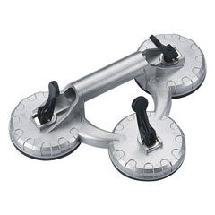 Alu-Kraftprotz-Saugheber TRIO 3 Saugflächen 120mm Ø,für Glas und Bleche