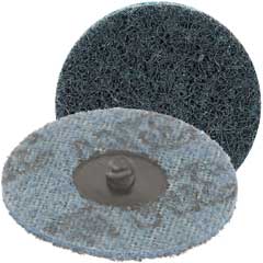 Schleifvlies Ø76mm fein,blau mit ROLOC- Schnellverschluss