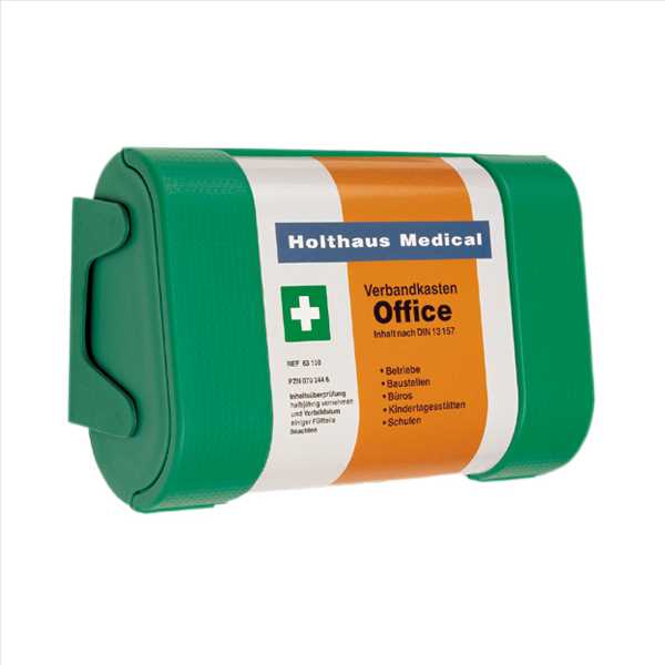 QUICK-Erste-Hilfe-Box DIN13157,für Monteure,Baustellen,Auto,mit Wandhalter