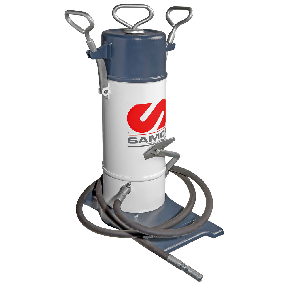 Fusshebelfettpresse 5kg Fett 600Atm mit Schlauch und Schmiernippel