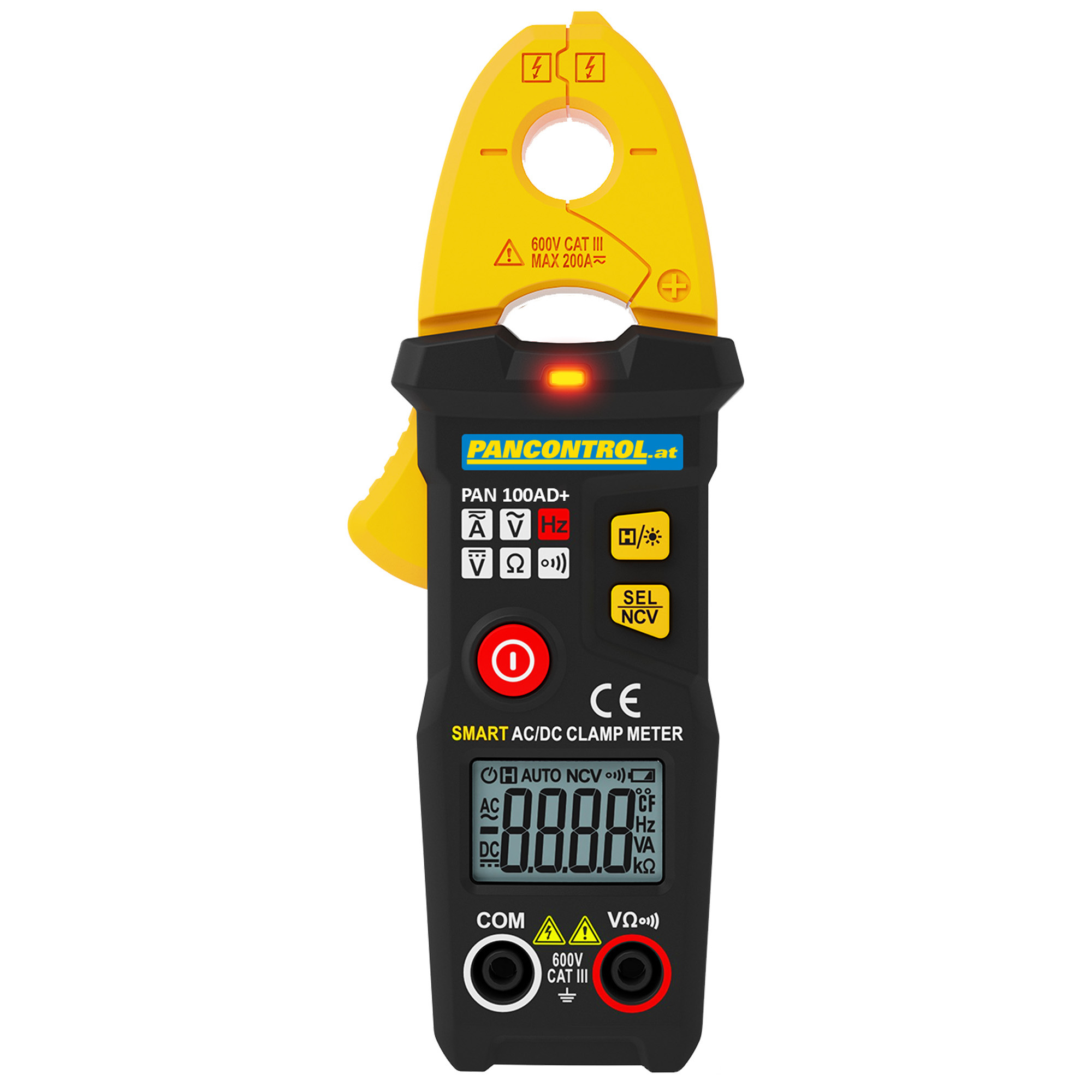 PAN 100AD+ Digital Stromzange AC/DC 100A Ø12mm mit aut.Funktions u.Bereichswahl