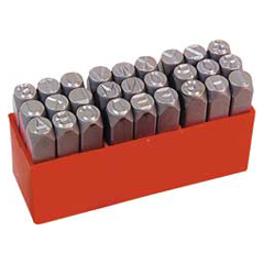 Schlagbuchstaben A-Z 10mm hoch extra schwere Qualität,angeschmiedete Köpfe