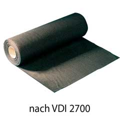 Antirutschmatte 5000x266x2mm,VDI 2700 schwarz