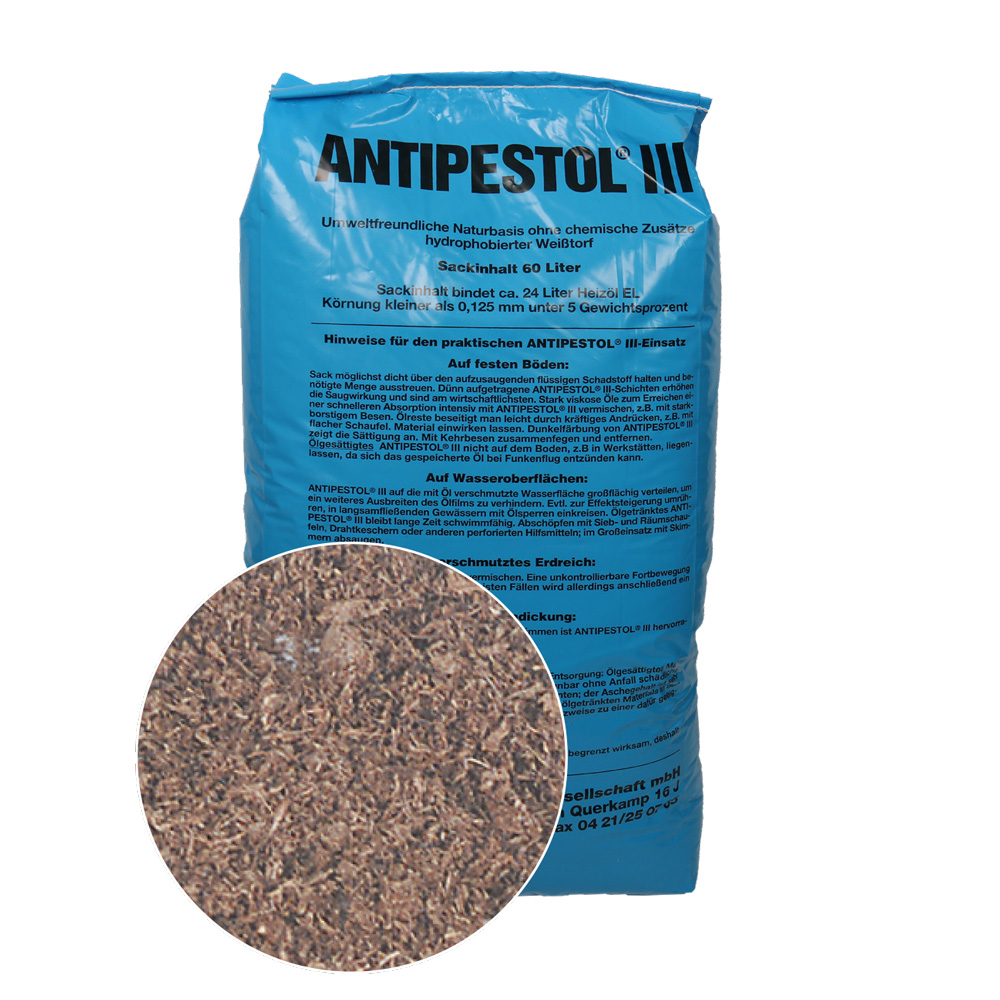 Ölbinder ANTIPESTOL 60 Liter Sack schwimm- und verbrennungsfähig