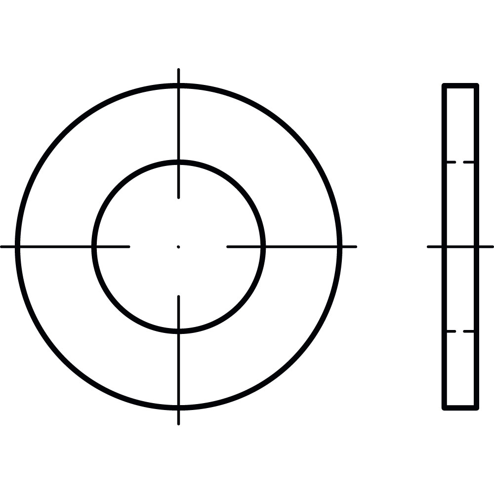 Scheiben ISO 7089 ST 200HV A2K M 22 GALV. VERZINKT VE=200