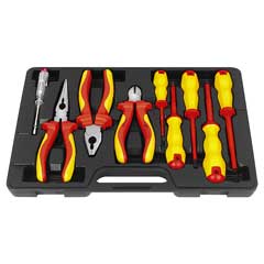 Zangen/Schraubendrehersortiment 9-tlg EN60900,stückgeprüft,in Box