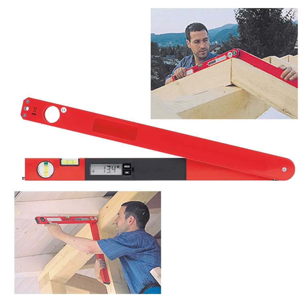 Winkelwasserwaage DIGI-Witron, 600mm Messbereich 355°,verstellbar,2 Libellen