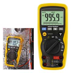 Multimeter DIGI+ANALOG IP67 in Tasche Temperaturmessfunktion,Prüfkabelset