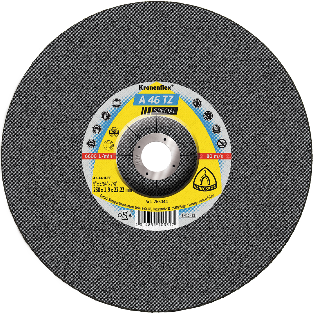 Trennscheibe gekröpft 230 x 1,9mm A46TZ