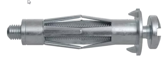 Hohlraum-Metalldübel gal Zn HM 6 x 37 S mit metrischer Schraube VPE=50 Stück