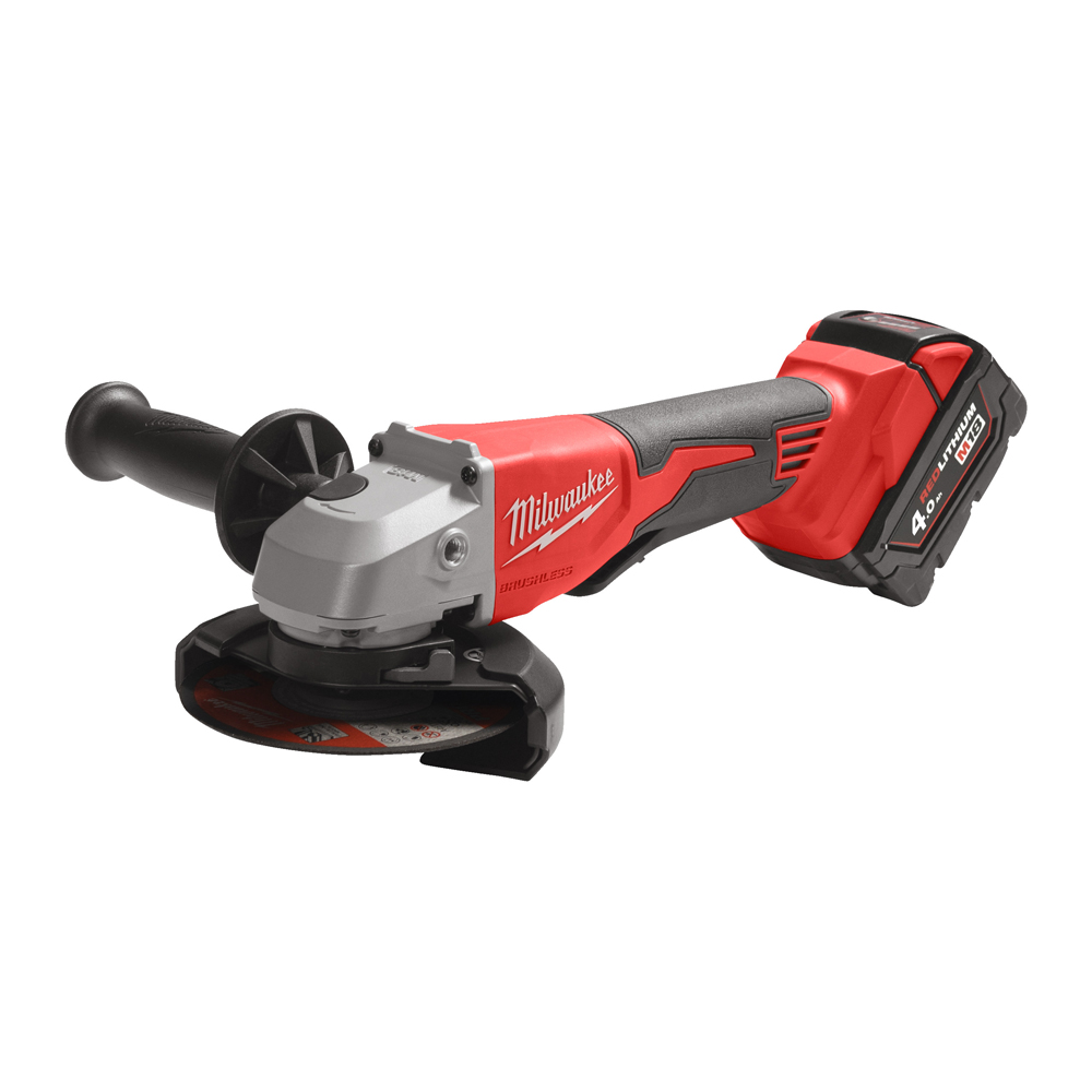 Akku-Winkelschleifer 125mm MILWAUKEE 18V M18BLSAG125XPD-402X mit Paddelschalter