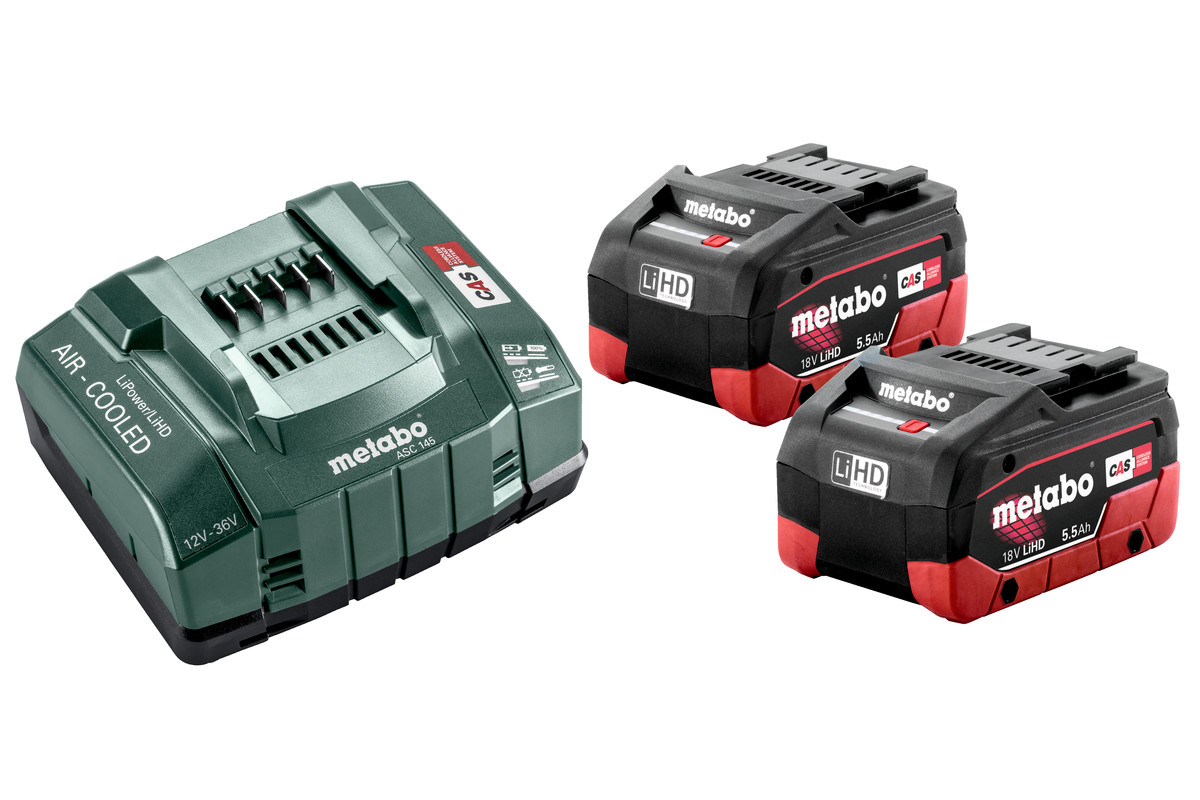 Basis-Set METABO 2x LiHD 5.5 Ah