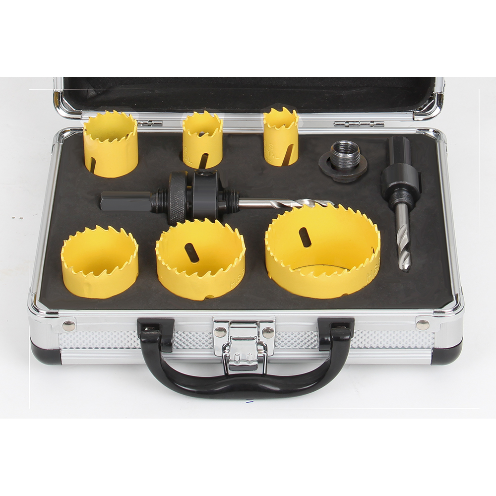 Installateur-Lochsägensatz 11-teilig HSS-Bi-Met.,6 Lochsägen 19-57mm+Zubehör