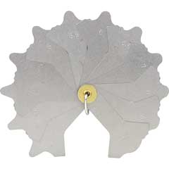 Schweißnaht-Fächer-Lehren-Satz 3-12mm fein poliert