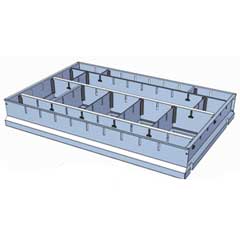 Ladenblock Einteilungsmaterial B zu Werkzeugwagen 8518-034