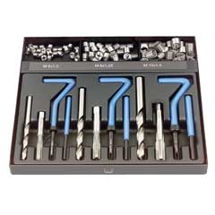 Gewindereparatur-Satz M6-M10 komplett mit allen Werkzeugen,in Kassette