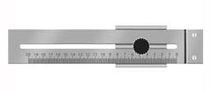 Flach-Streichmaß 200mm mit gehärteter verstärkter Anreißkante