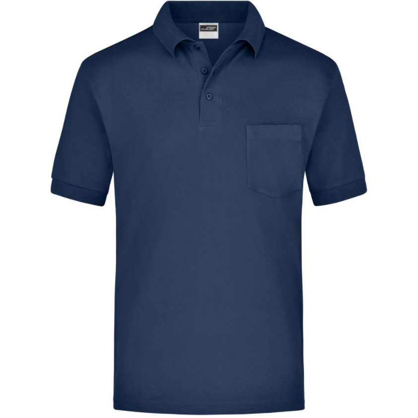 Poloshirt navy,60%BW/40%PES,Gr.S,mit Stick "GRASL",mit Brusttasche