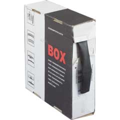 Schrumpfschlauch 8m/12,7/6,4-1 schwarz dünnwandig,ohne Kleber,in Box