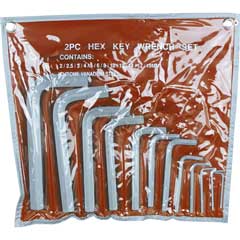 6-Kant-Stiftschlüssel-Satz 12-teilig in Kunststoff-Tasche,Vanadium-Extra