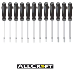 6-KT-Steckschlüssel-Satz 12-teilig Super-Chrom Vanadium,verchromt,poliert