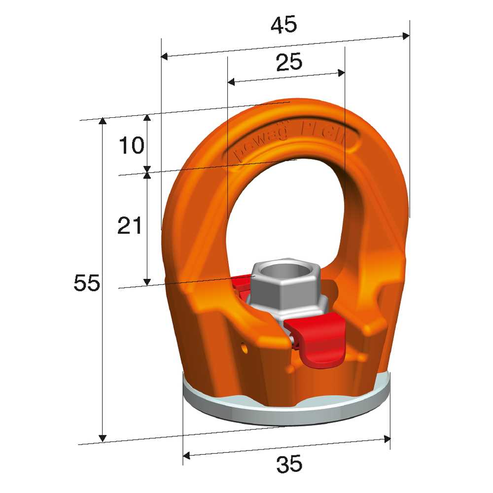 Ringmutter Nicralloy PLGW 0,3t - M8 werkzeuglose Montage