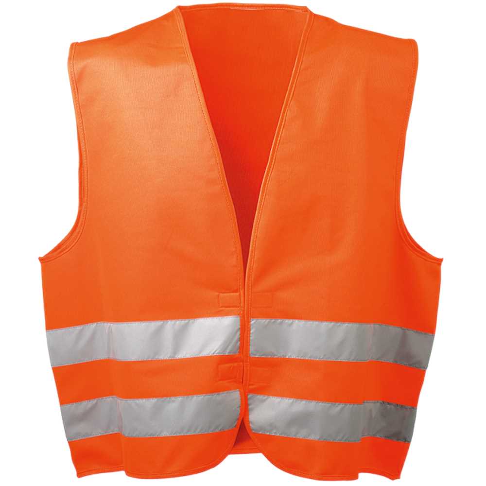 Warnschutzweste orange EN 471 Gr. XL 2 Reflexstreifen um Taille