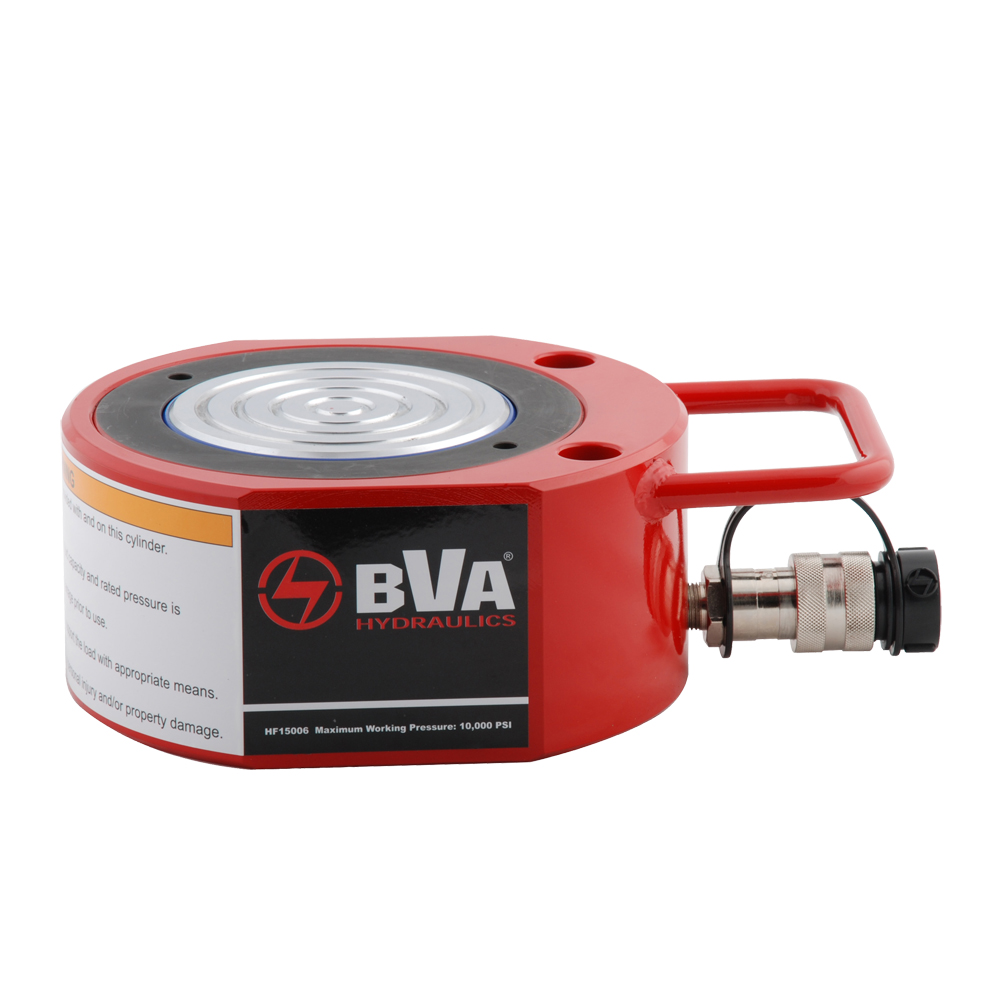 Flachzylinder 150t/16mm Hub einfachwirkend,mit Kupplung