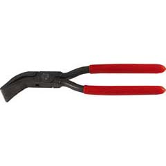 Falzzange gebogen 60mm Maulbreite Länge 250mm,mit eingelegtem Gewerbe