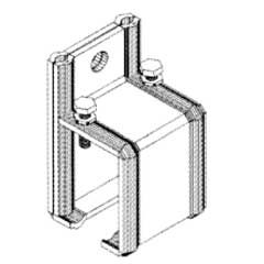 Längswandbefestigung zu C-Profil 30x35mm
