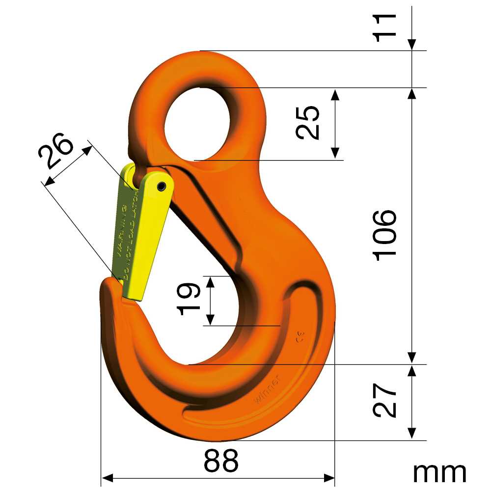 Ösenhaken Nicralloy HSW 7-8 GKL 10 hochfest,nach EN 1677-2