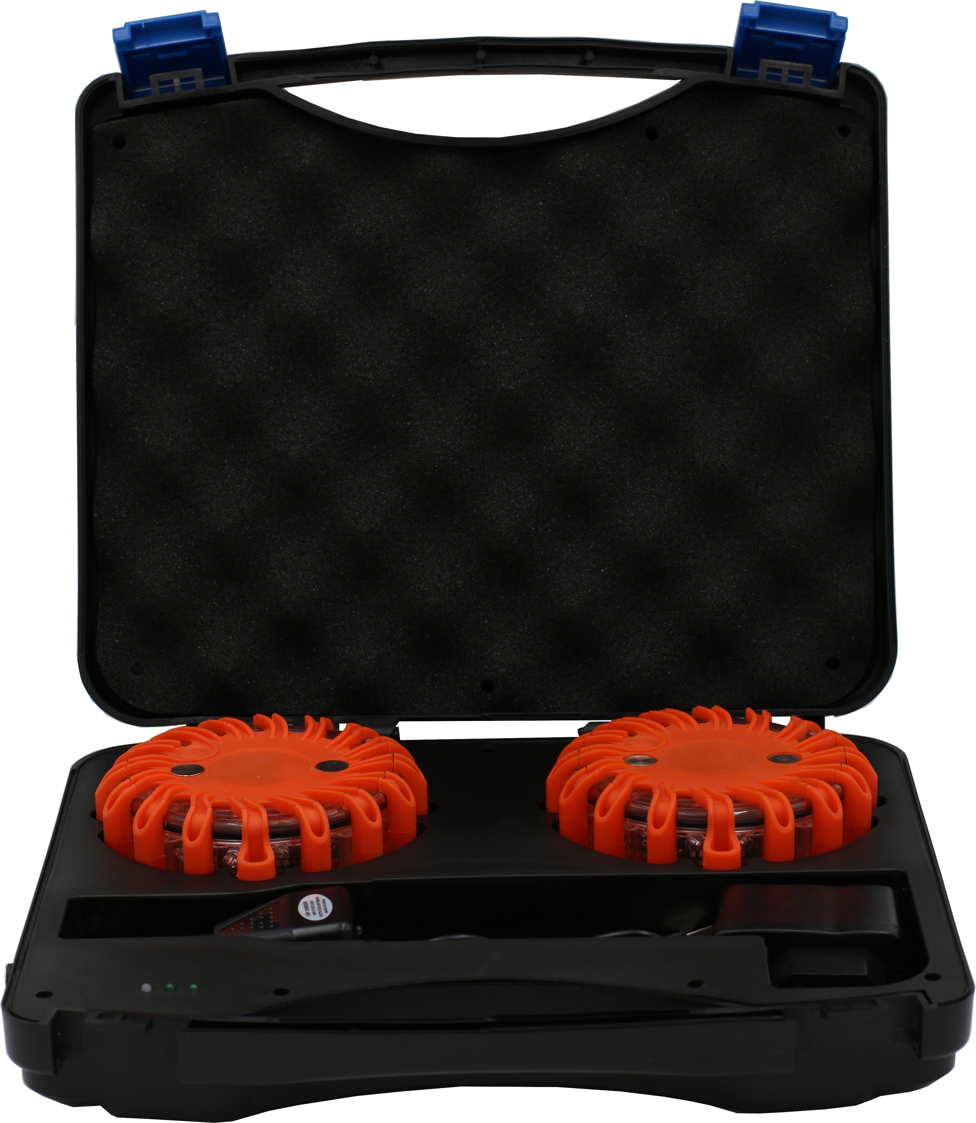 LED Warnleuchte 2er Set magnetisch Orange inkl. Koffer und Ladegerät