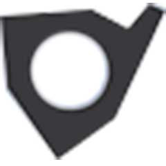 Unterlegplatte AI 16-0,zum Stechen mit Gewindestahlhalter SIR 0016 P16