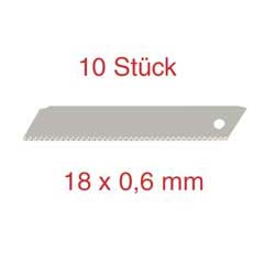 10 Stück Tiefschnittklinge,glatt 0,6mm mit Freischnittschneide,massiv