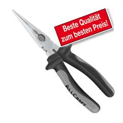 Langbeck-Halbrund-Spitzzange 160mm DIN/ISO5745,2-Zonenisolierung,Softgriff