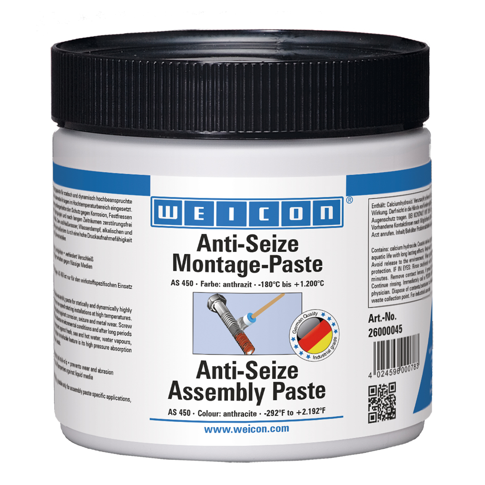Anti-Seize Montagepaste AS 450g -180°C bis +1200°C Kunststoffdose