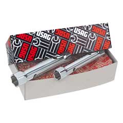 6-Kant-Rohr-Steckschlüssel-Satz U288N/8 6x7-20x22,Vanadium-USAG-Extra,verchromt